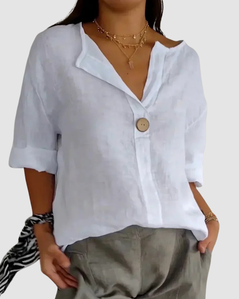 AVERY | Blouse with V-neck