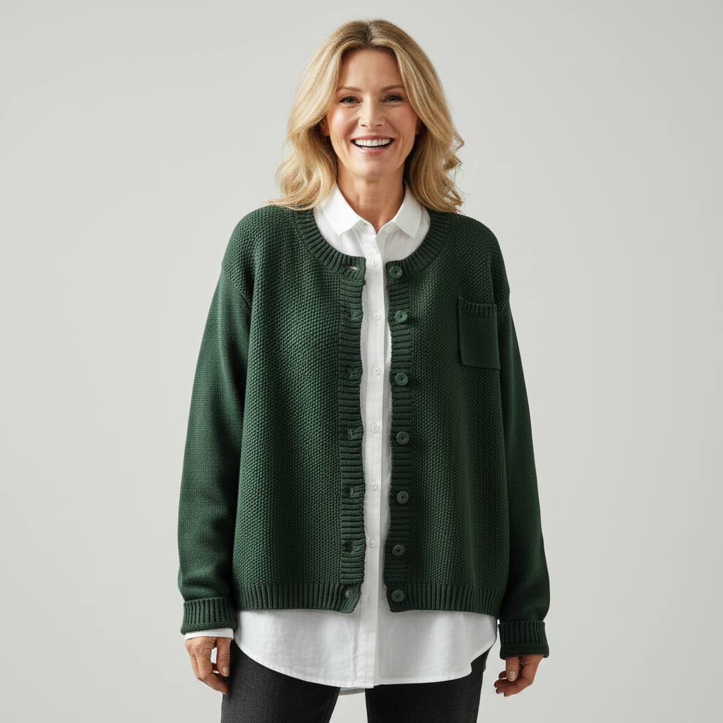 AMELIA | Knit cardigan with chest pocket