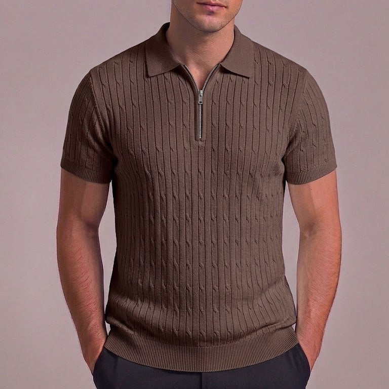 WYATT | Polo with zip collar