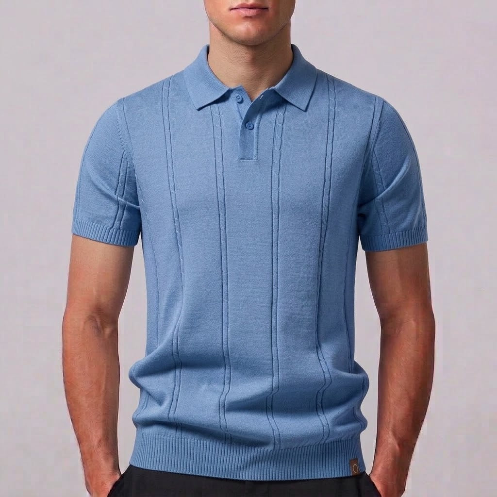 THEO | Ribbed knit polo