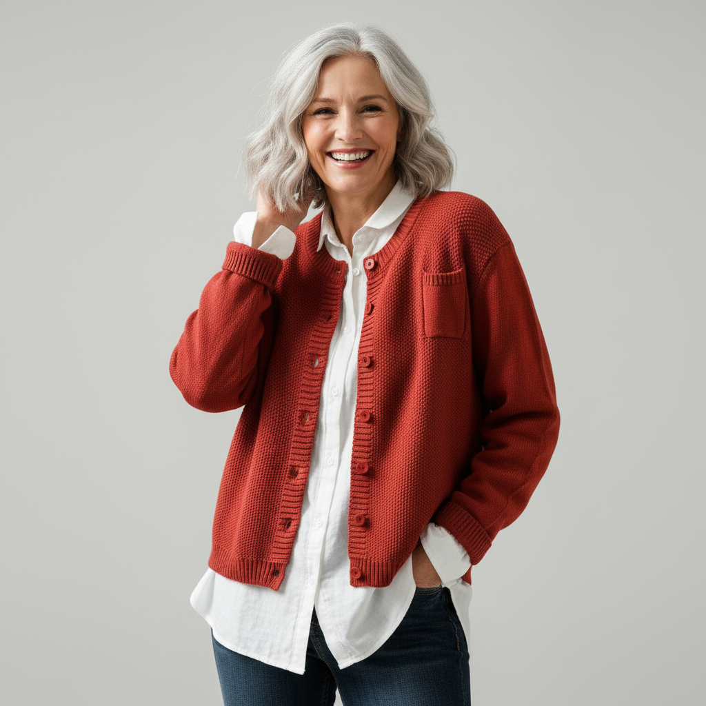 AMELIA | Knit cardigan with chest pocket
