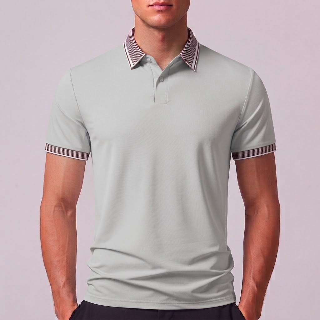 ELIJAH | Polo with contrast stripes