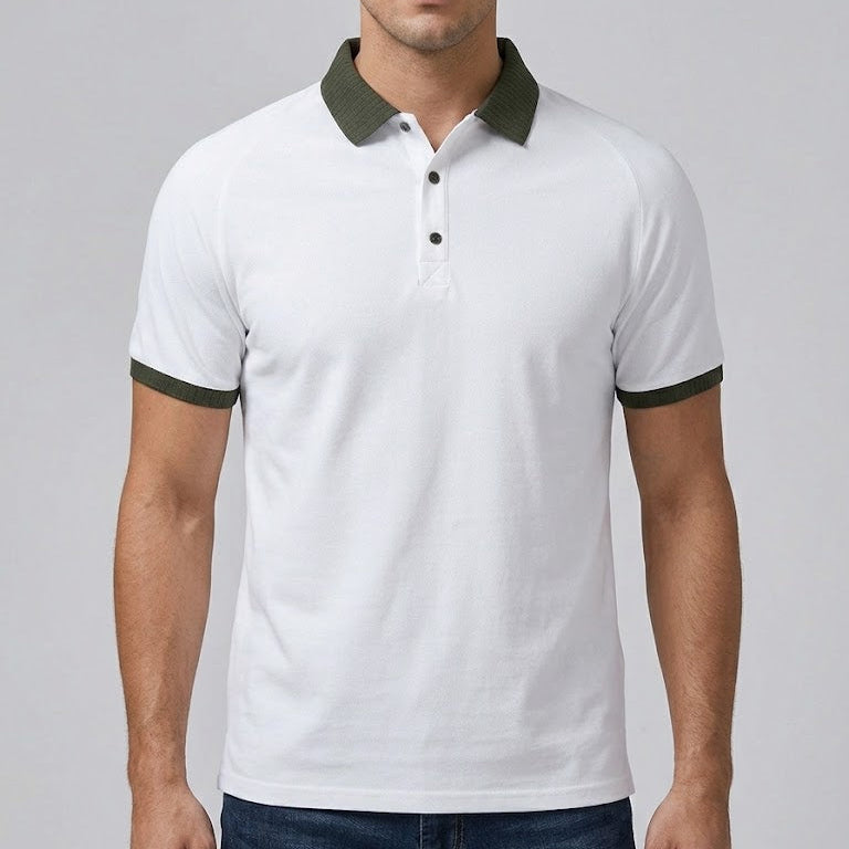 LEO | Polo with contrast collar