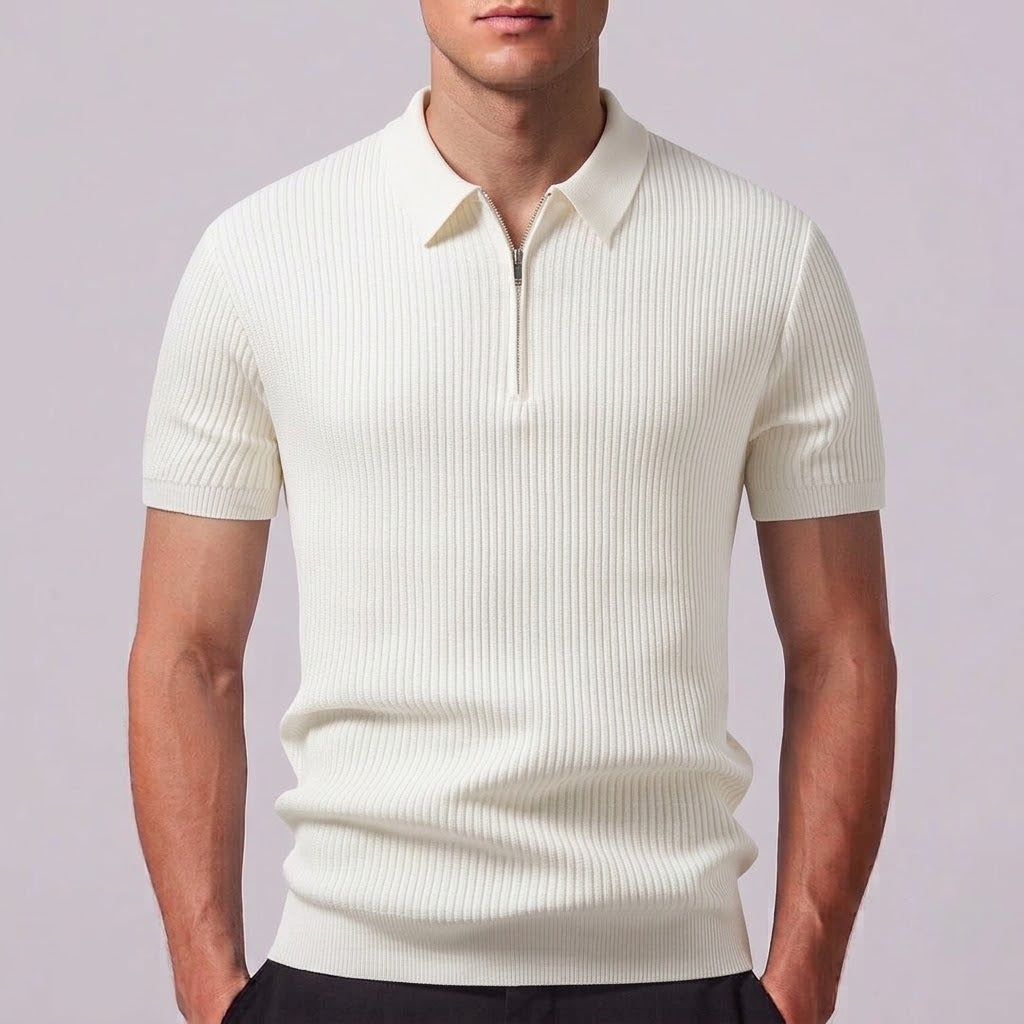 SIENNA | Polo with zip neckline
