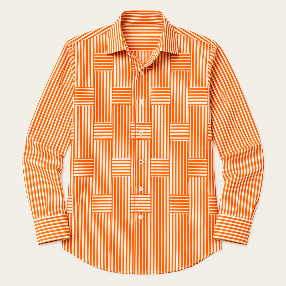 LIAM | Striped shirt with wrinkle-resistant finish