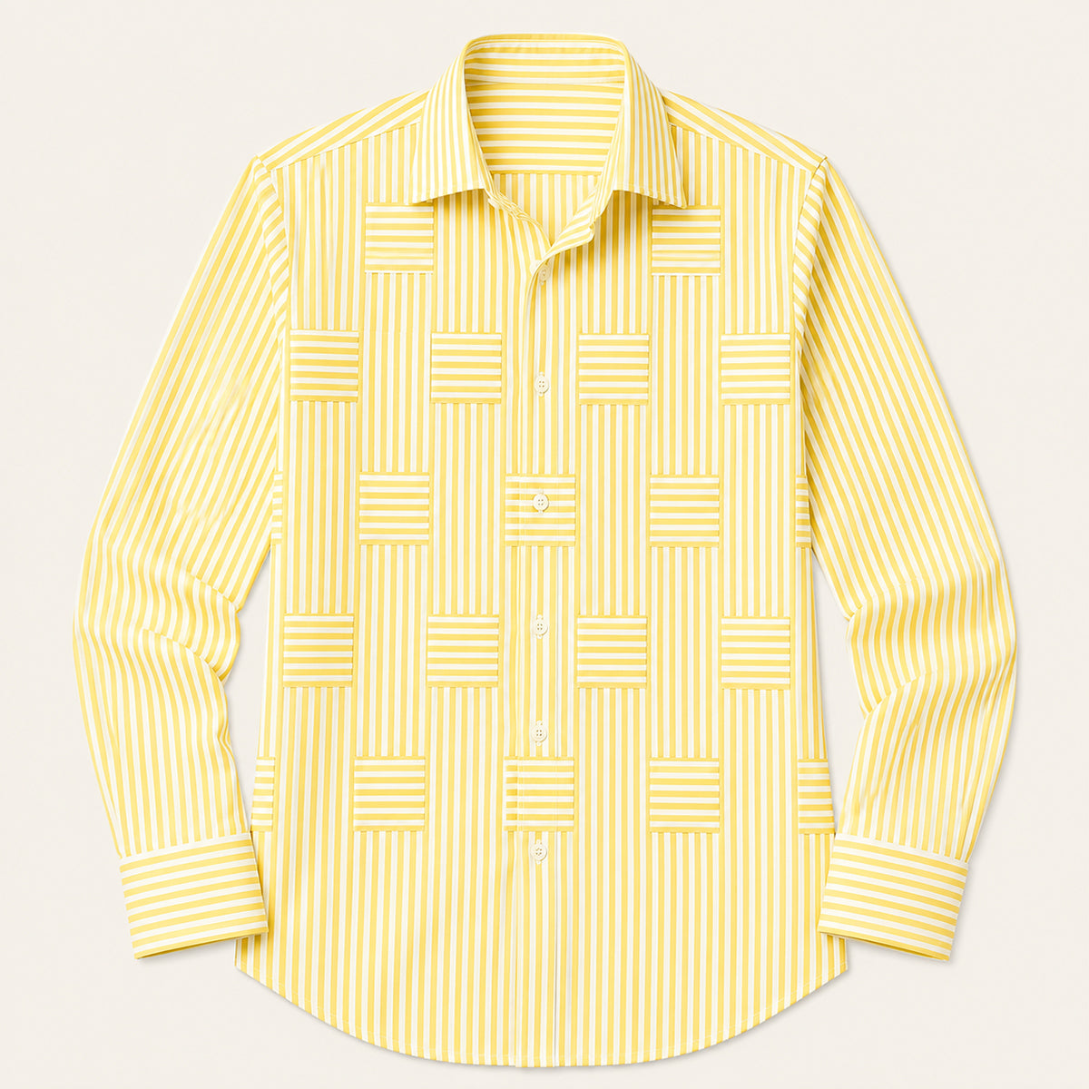 LIAM | Striped shirt with wrinkle-resistant finish