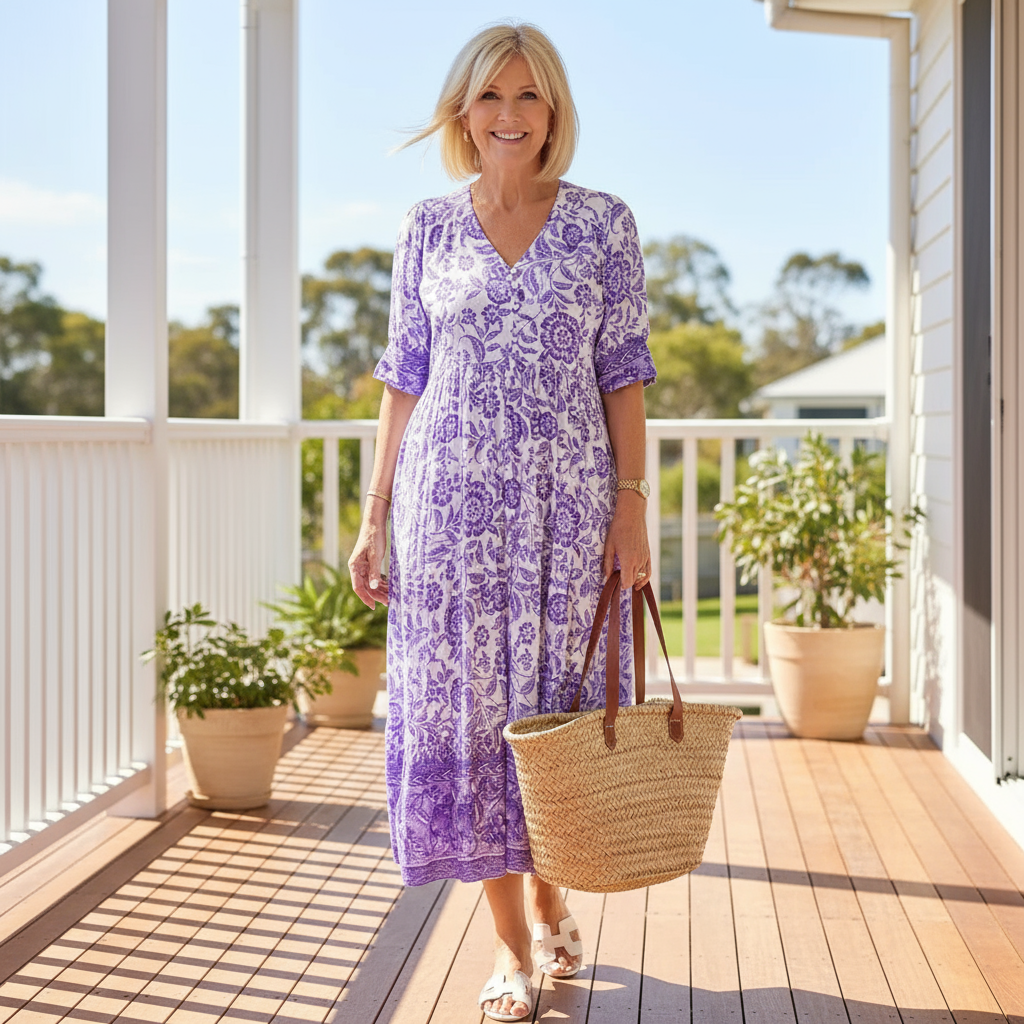 DANNA | Maxi dress with floral print