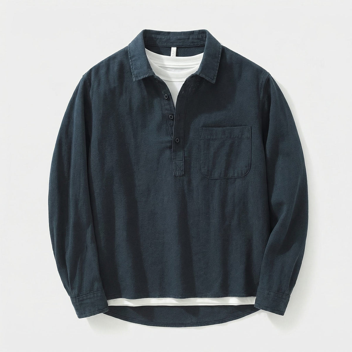 NORA | Shirt with half-placket popover