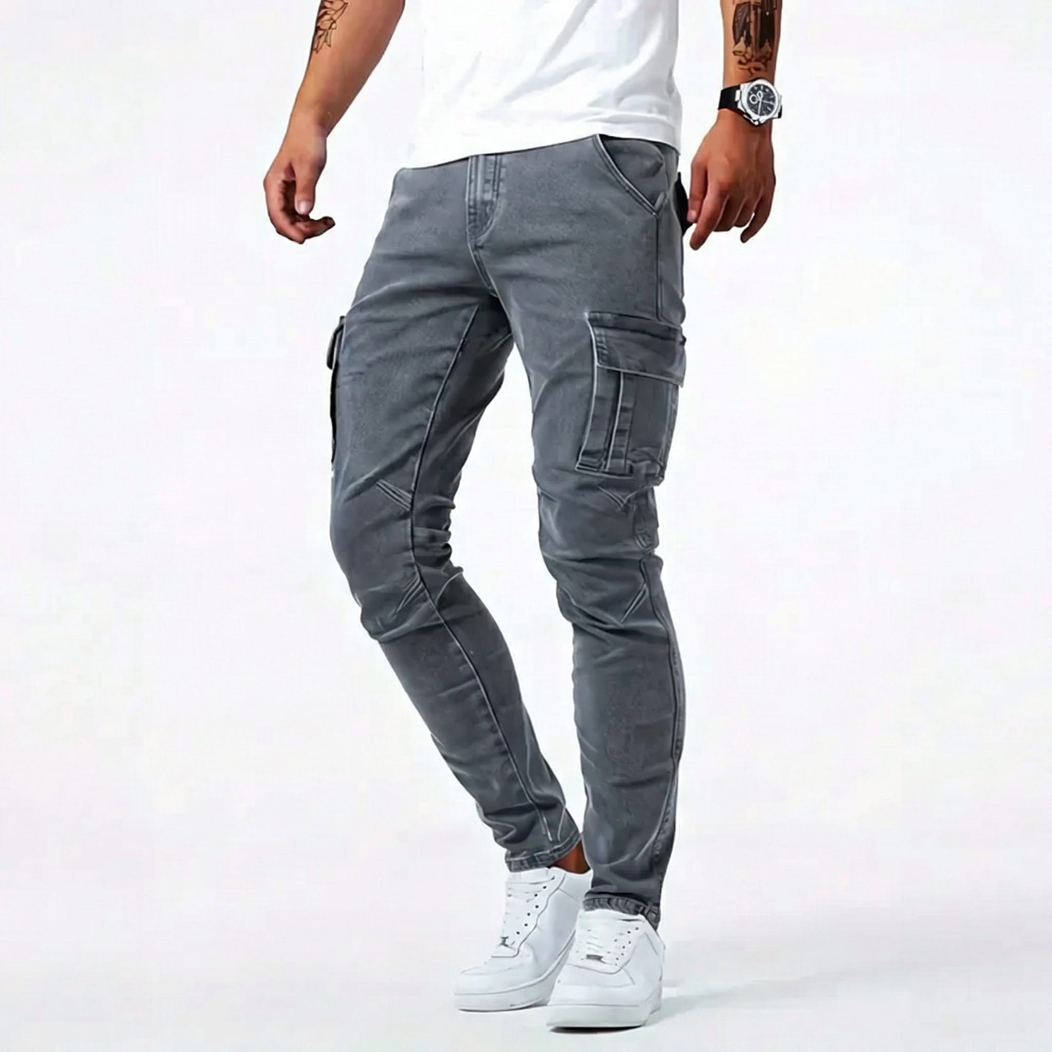 LIAM | Cargo pants with slim pockets