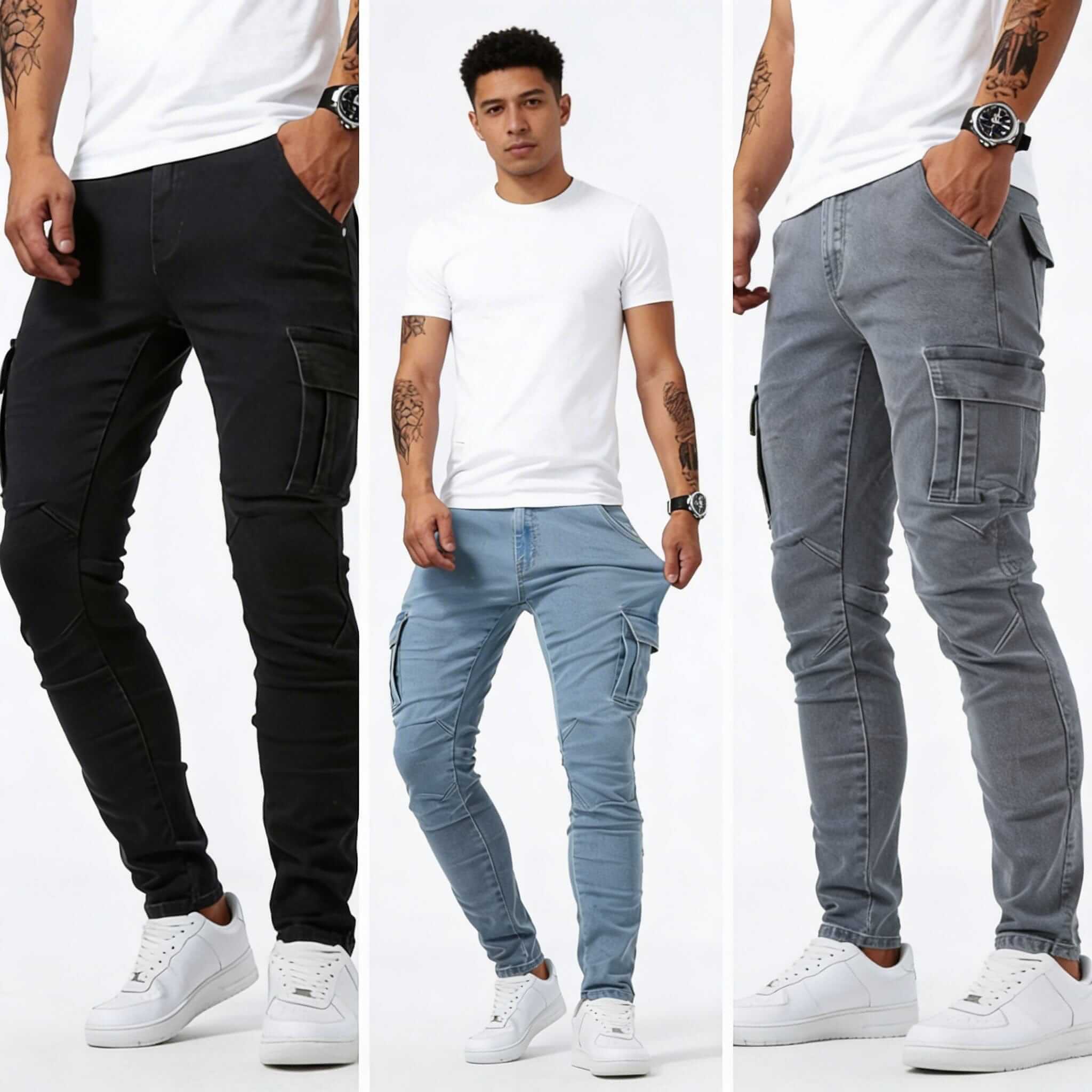 OLIVER | Cargo pants with stretch fabric