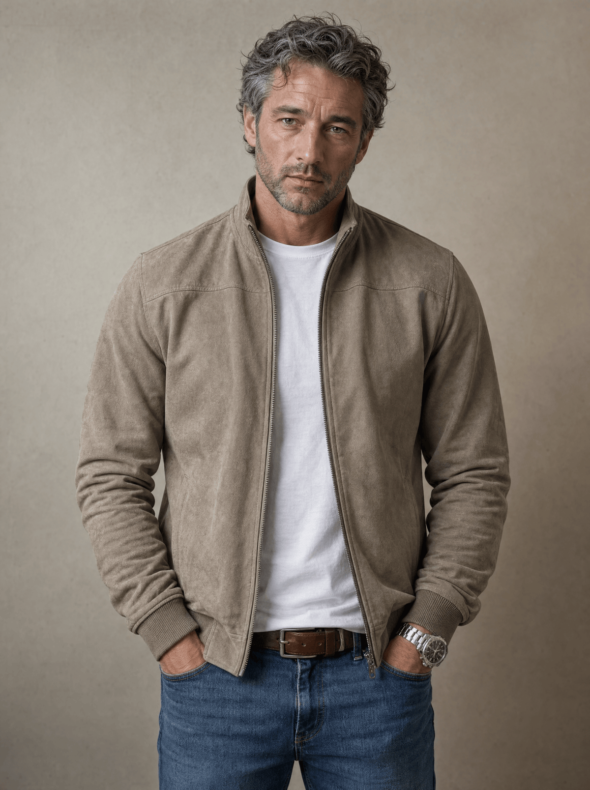 NOAH | Bomber jacket with stand collar