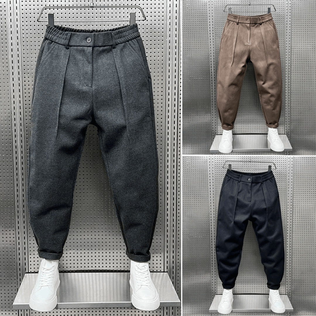 EVELYN | Tapered pants with pleated front