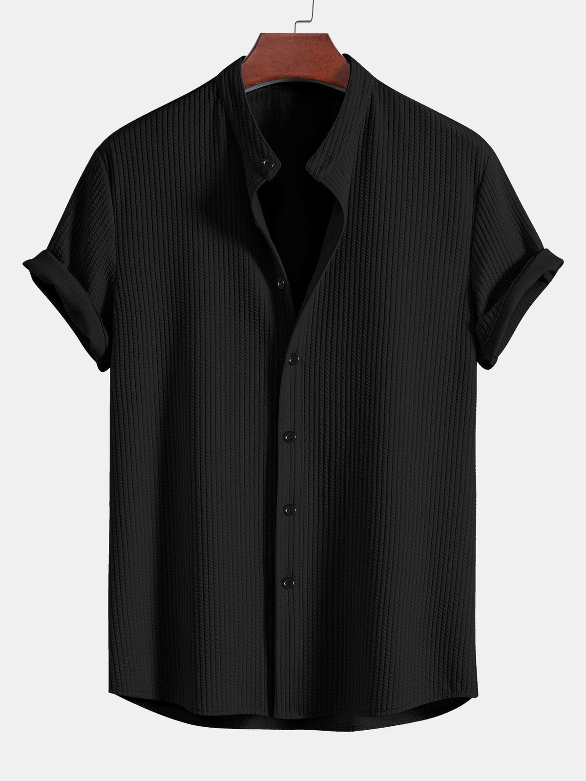 GRAYSON | Muscle fit shirt with stand collar