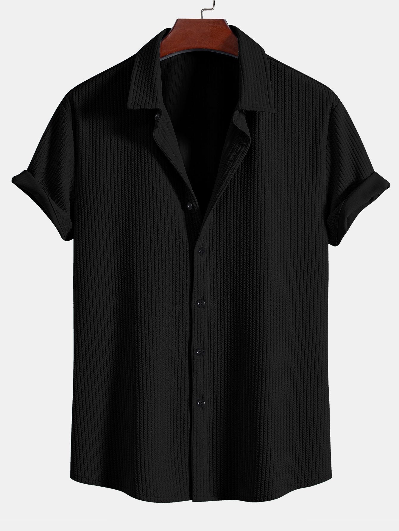 OWEN | Ribbed shirt with muscle fit