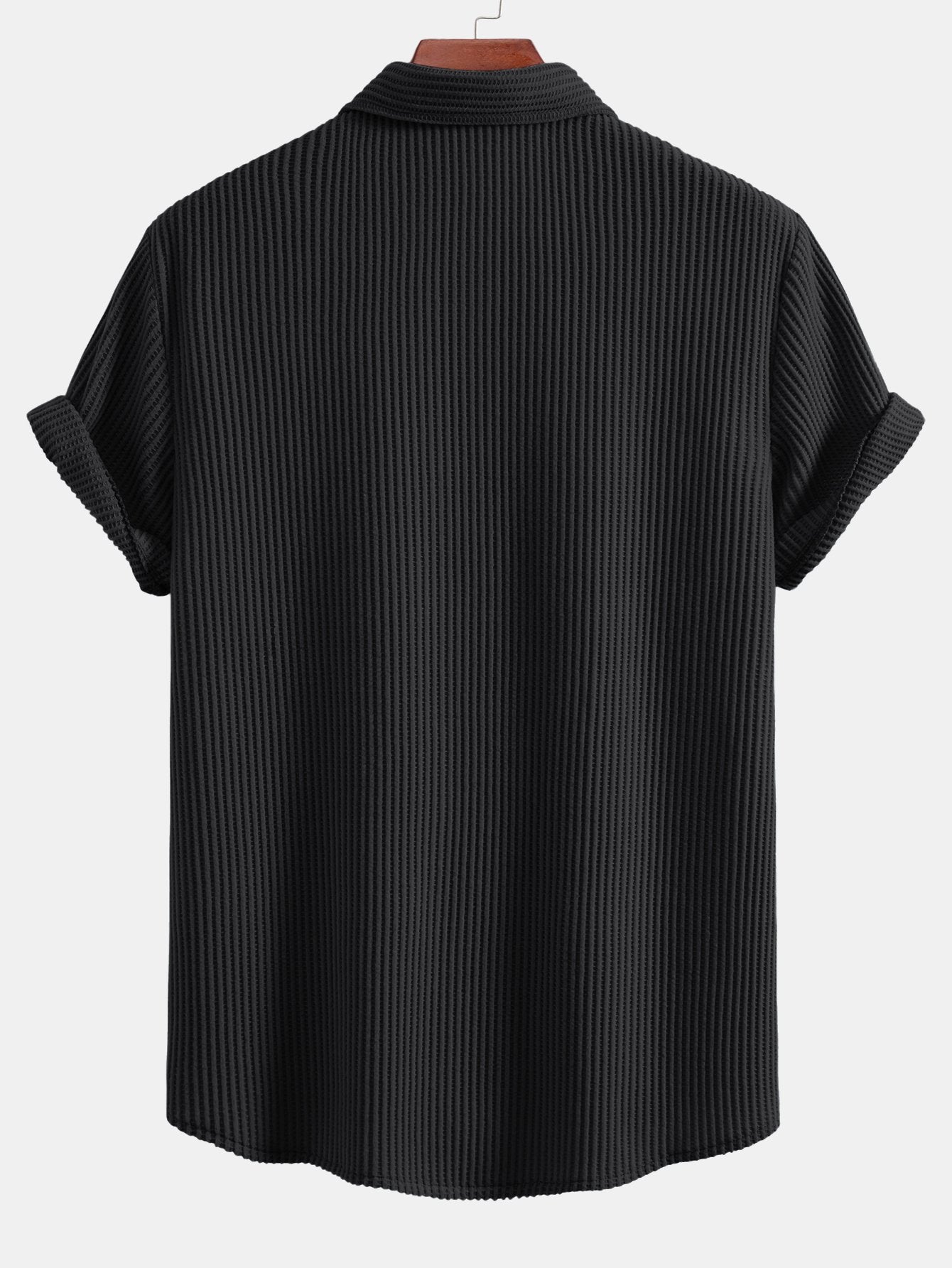 NOAH | Button shirt with waffle texture