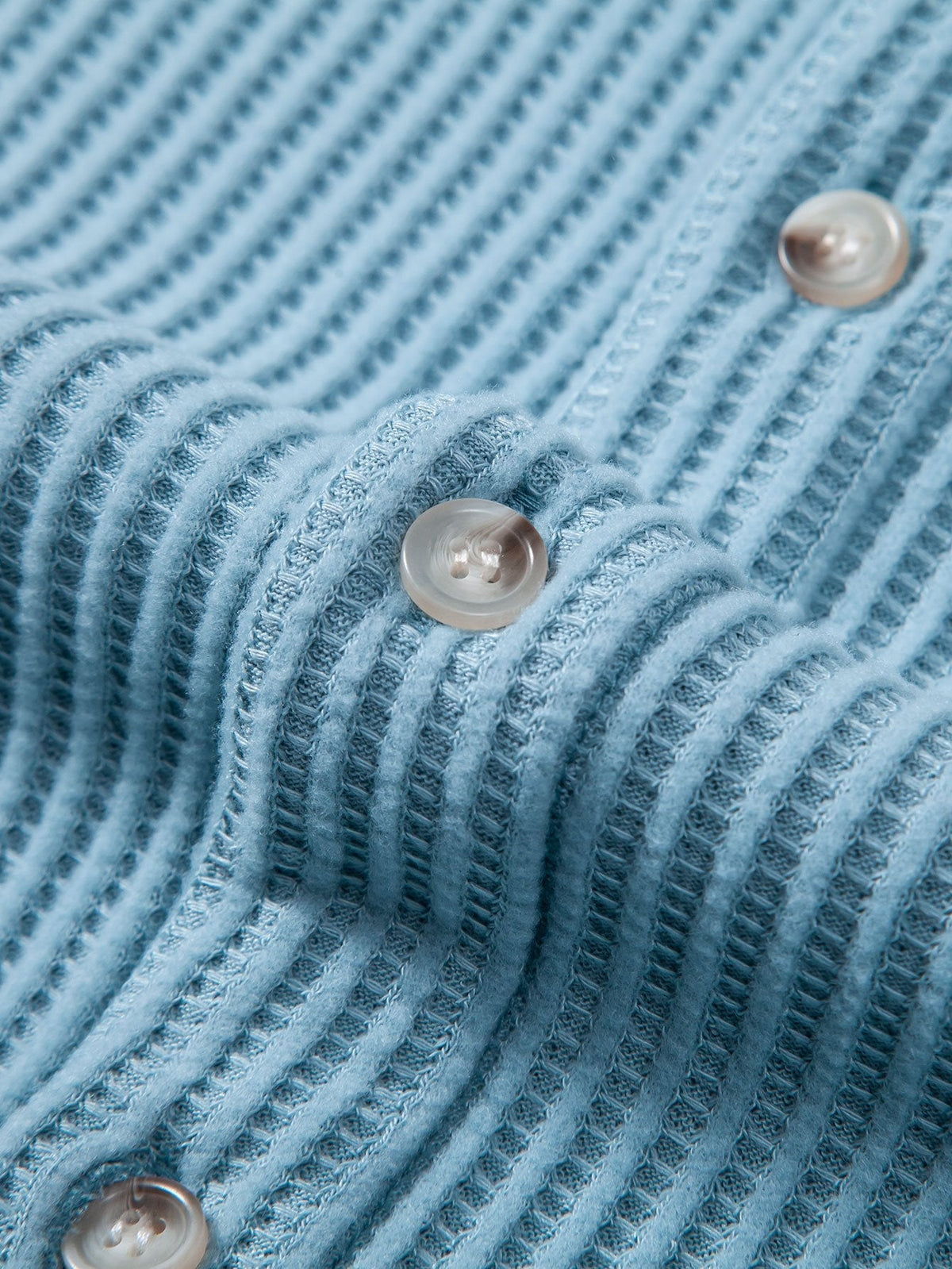 NOAH | Button shirt with waffle texture