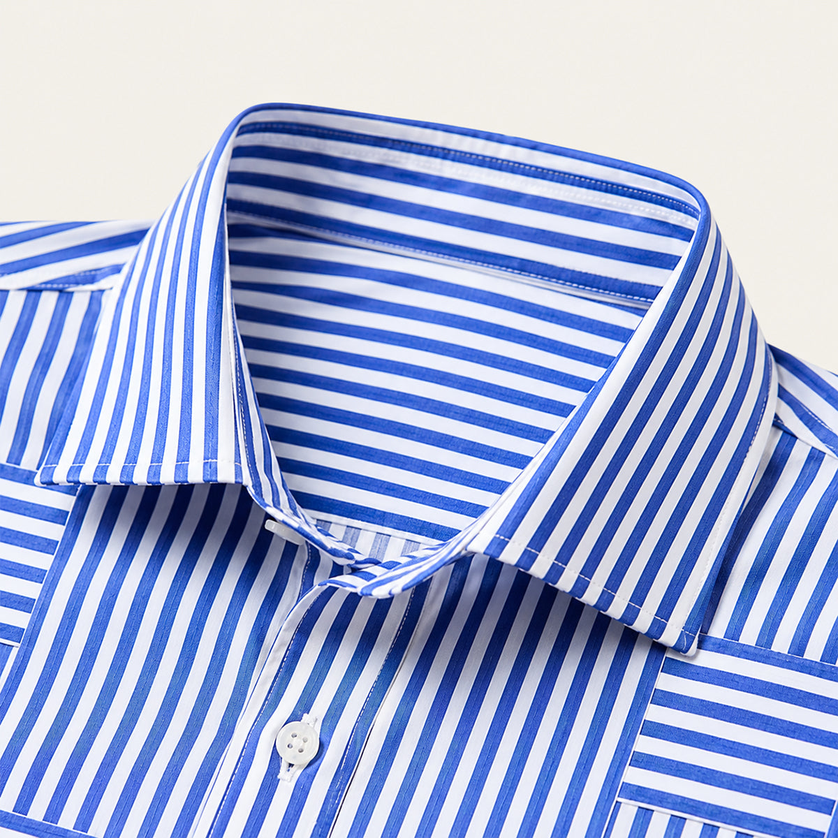 LIAM | Striped shirt with wrinkle-resistant finish