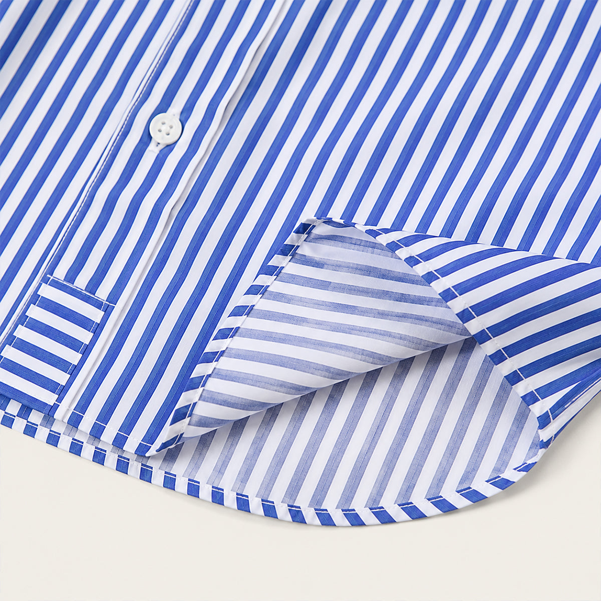 LIAM | Striped shirt with wrinkle-resistant finish