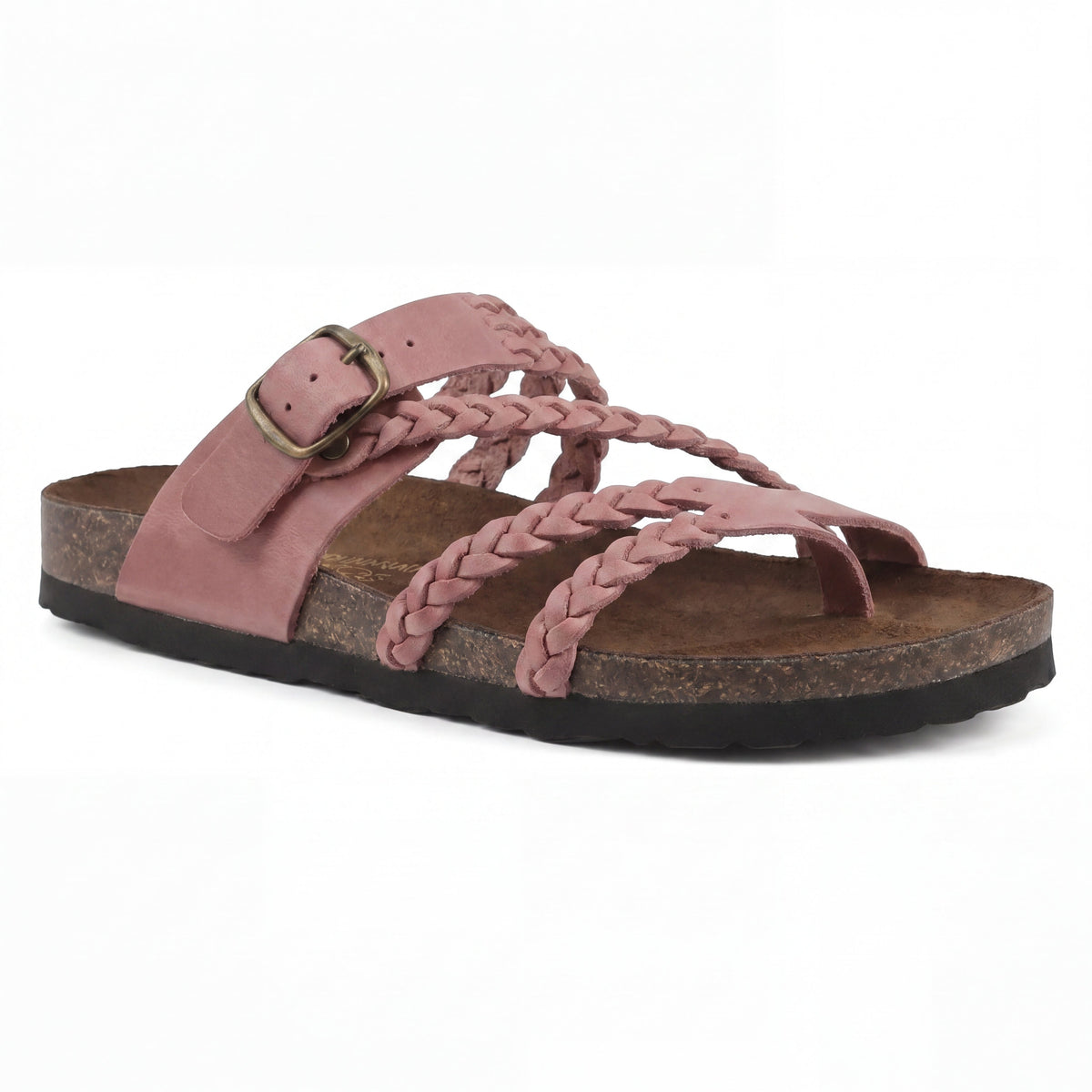 EVELYN | Braided sandals with cushioned footbed