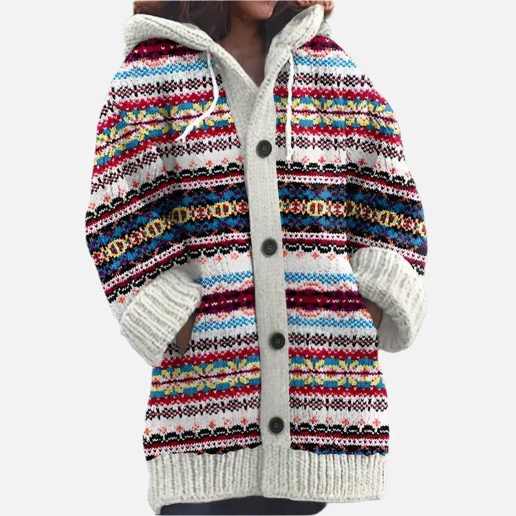 HARPER | Knit cardigan with draped silhouette